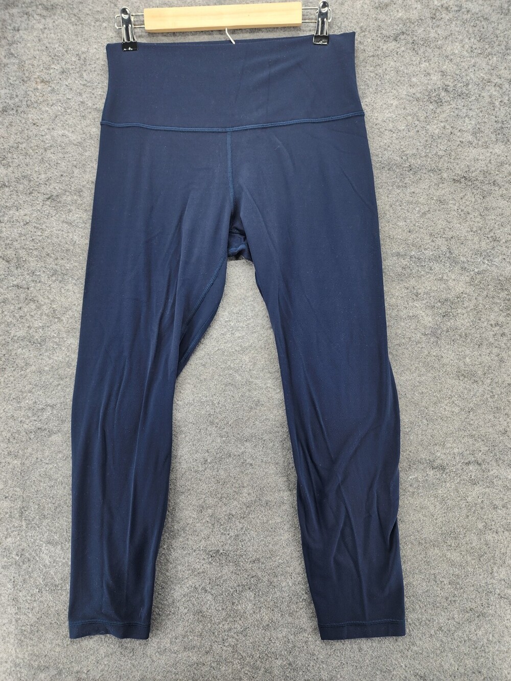 Lululemon Leggings Womens 10 Capri Pull On Blue Activewear Yoga